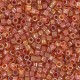 Miyuki delica Beads 11/0 - Dark peach lined opal ab DB-1733